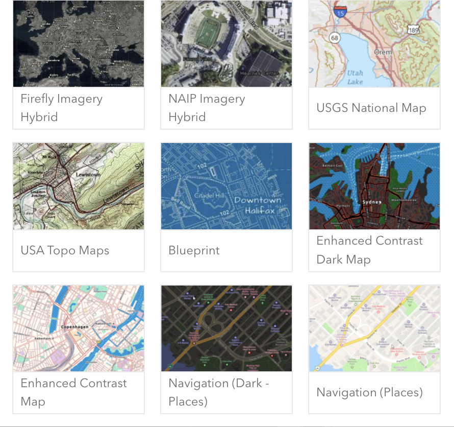 Basemap options (3/3)