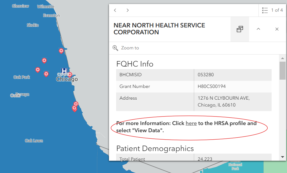 HRSA Profile View Data